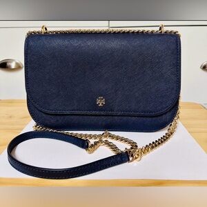 Tory Burch Emerson E/W Flap Adjustable Shoulder Bag